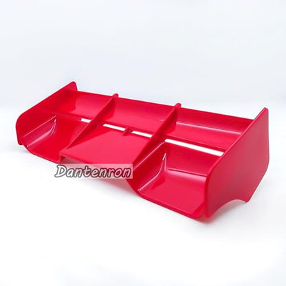 1/8 RC Car Force Rear Spoiler High Down Force Body Wing Tail Compatible with 1:8 Scale RC Off Road Short Course Truck Buggy Racing Car (Red) - color: Red