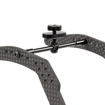 Aluminum Ultra-Light Body Mounts Chassis Brace, 70mm Width, 2 Sets | 7075 Aluminum CNC Machined, Black Anodized, with M3 Hardware, 5.9g Compact Lightweight
