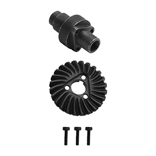 Heavy Duty Bevel Helical Overdrive Gear RC Car Bevel Gear 8T 24T/27T/30T/33T AR44 for 1/10 RC Rock Crawler Axial SCX10 II Axle Portal Spare Parts (33T 8T) - size: 33T 8T