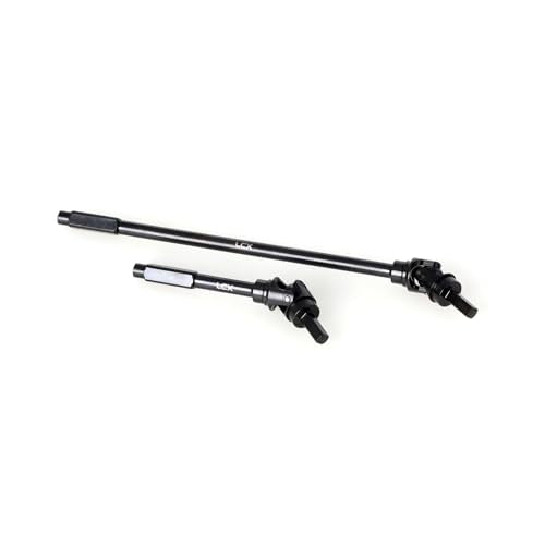 LCX Racing 1/8 RC Crawler Hard Steel Heavy Duty AF16P Front Rear Axle Internal CVD Drive Shaft Set for RC Crawler Car Axial AXP8 Gilamon 2.2, Upgrades Parts Accessories (Front Axle Shaft)