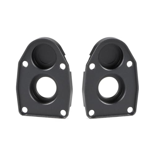 Aluminum Portal Steering Knuckle Caps Portal Cover for SCX10 III AR45P Capra F9 Supershafty CP44 CP43 Portal Axle (Black)