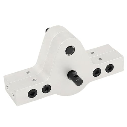 CNC Aluminum D90 Transfer Case Gearbox for 1/10 RC Car Crawler RC4WD Defender 90 TF2 Axial SCX10 Chassis Upgrade Parts (Silver) - color: Silver
