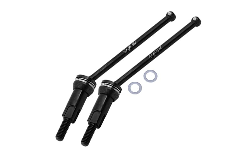4140 Medium Carbon Steel Front Or Rear CVD Drive Shafts with Aluminum 7075 Wheel Hex for Arrma 1:18 4WD Granite GROM MEGA 380 BRUSHED-ARA2102 / Typhon GROM MEGA 380 BRUSHED-ARA2106 Upgrades - Blue