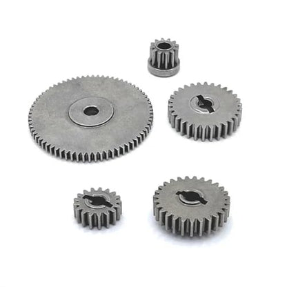RC Car Parts for MN128 MN86 MN86S MN86K MN86KS Metal Transmission Gearbox Gear Set Replacement Accessories 1/12 RC Crawler Car Upgrade Parts(Front and Center) - size: Front and Center