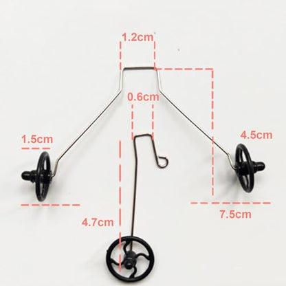 Landing Gear Set RC Fixed Wing Aircraft RC Airplane Wheel Bracket Spare Parts