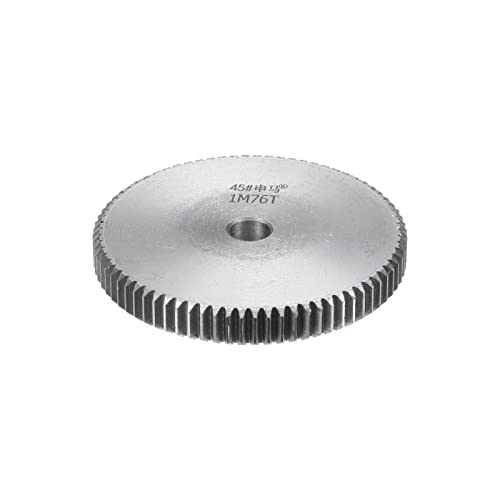 HARFINGTON Straight Spur Gear 10mm Bore 76T Mod-1 Hardened 45# Steel Spur Diff Differential Motor Gear RC Car Replacement Parts - style: 76T