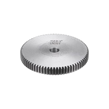 HARFINGTON Straight Spur Gear 10mm Bore 76T Mod-1 Hardened 45# Steel Spur Diff Differential Motor Gear RC Car Replacement Parts - style: 76T