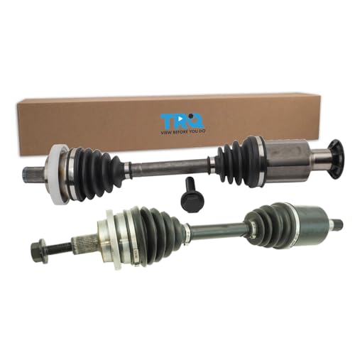 TRQ Front Driver and Passenger Side CV Axle Assembly Set 2 Piece Compatible with 2004-2005 Mercedes-Benz E320 4Matic 2004-2006 E500 4Matic 2006-2009 E350 4Matic 2007-2009 E550 4Matic - style: CSA55443
