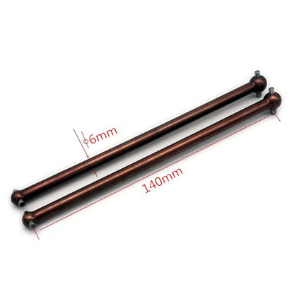 Hard Steel Thicken Rear Dogbone 140mm Black for Arrma 1/8 Kraton Outcast Notorious 1/7 Fireteam AR310459
