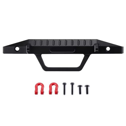 RC Bumper For TRX-4M K10 1/18 Aluminum Anti-collision Bumper With Tow Hook RC Crawler Car Upgrade Parts Accessories(Front) - size: Front
