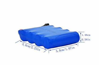 Blomiky 2pcs 4.8V 700mAH Battery Suitable for C182 C185 C181 1/18 1:18 RC Truck Rock Crawler Vehicle or RC Car / C181 Battery 2 Pack