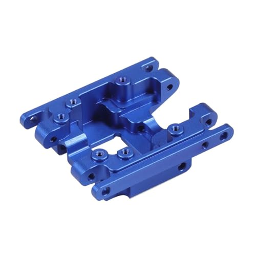 RC Skid Plate CNC Aliuminum Transmission Mount for TRX4M 1/18 RC Crawler Car Upgrade Parts,18g (Blue) - color: Blue