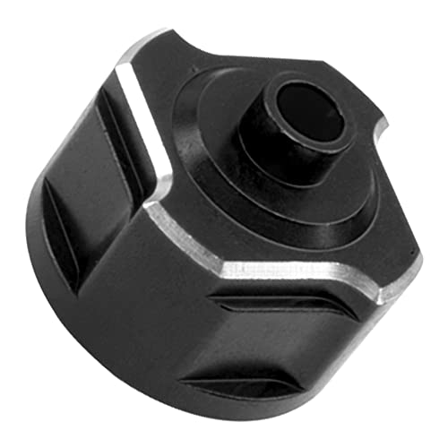 Metal Diff Case Front/Rear Differential Gear Carrier Cover # 9581 Compatible with Traxxas 1/8 Sledge 4WD 95076-4 RC Monster Truck Upgarde Parts (Black) - color: Black