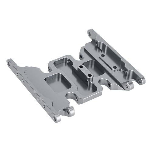 Aluminum Center Transmission Skid Plate Mount for Axial SCX10 II 90046 90047 1/10 RC Crawler Upgrades Parts (Titanium) - color: Titanium