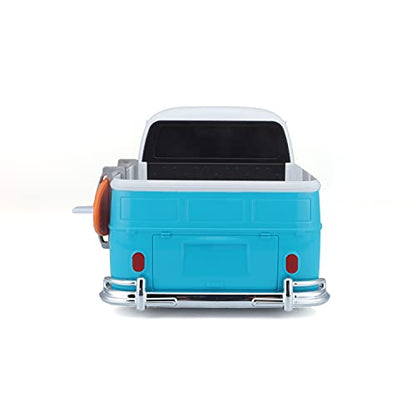 Maisto Tech R/C 1:16 Scale 2.4 GHz VW Type 2 Pick-up w/Surfboard, Blue with White