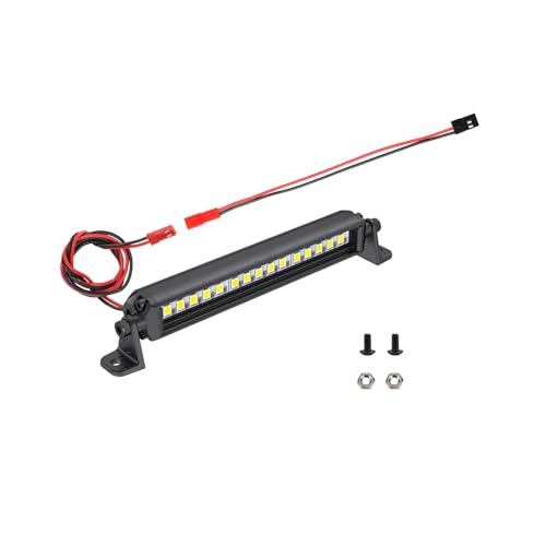 RC Light Bar 15 LED 3.5 Inch Aluminum RC Lights RC Crawler Accessories for Axial SCX10 Traxxas TRX4 TRX4M Arrma Senton Redcat GEN7 1/10 1/18 Scale Rock Crawler Truck (3.5inch) - size: 3.5inch