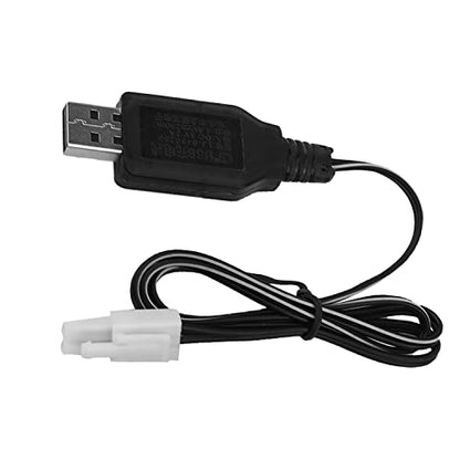 Heyiarbeit EL-2P Reverse USB Charging Cable for RC Car 4.8 V 250mA Ni-MH Ni-CD Battery 1pcs - size: EL-2P 1Pcs