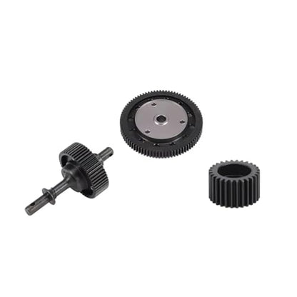 RC Car Accessories Compatible with Axial for Wraith 1/10 RC Crawler Car Center Upgrade Parts Steel Transmission Gearbox Gear Set with Motor Gear