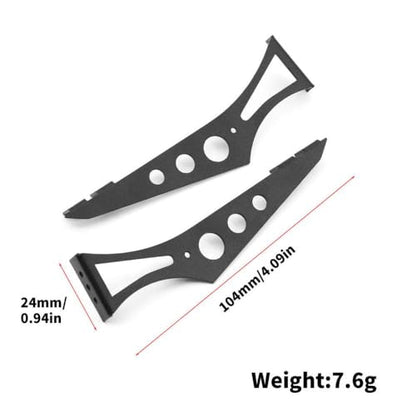 Metal Tail Wing Rear Spoiler Compatible with 1/10 RC On-Road Racing Rally Drift Car Models Including TT01 TT02 XV01 PTG2 94123 FW06