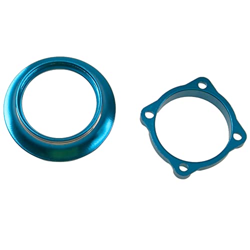 ShareGoo Metal Cooling Fan Cover Air Inlet Channel for 25mm x 25mm ESC Cooling Fan Heatsink Fit 1/8 1/10 1/12 1/16 RC Car ESC,Mounting Hole Distance 20mm (Blue) - color: Blue