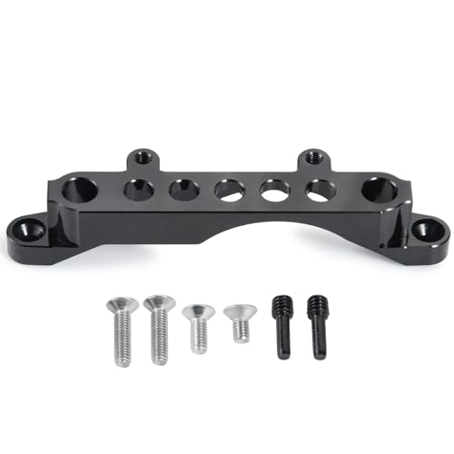 Aluminum Front Body Shell Mount Stand for 1/10 Axial SCX10 III AXI03007 RC Crawler Car Upgrades Parts Accessories, Front Shock Tower Braces Body Post Mounts (Black) (Front Body Shell Stand) - color: Front Body Shell Stand