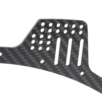 1/10 Carbon LCG Chassis Kit with Molded Bed Sliders Delrin Skid Plate Dual Servo Mount for SCX10 AR44 AR45 Capra F9 TRX4 Axle Gspeed V4 Chassis GS-FS Chassis G-Shot Chassis (Carbon Rails) - color: Carbon Rails