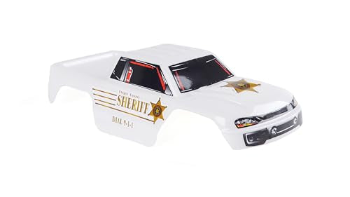 SummitLink Custom Body Compatible for 1/10 Scale RC Car or Truck (Truck not Included) (Police White) - style: Police White