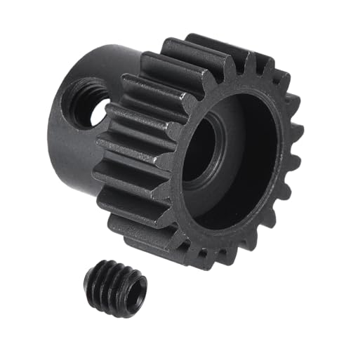 MECCANIXITY RC 32P Hardened Pinion Gear 5mm Shaft 20T Motor Gears Carbon Steel for RC Car Boat Drone - style: 20T