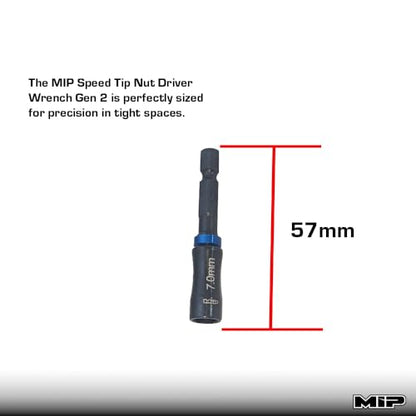 MIP Metric RC 1/4" Bit Tool Kit 9625 1.5mm, 2.0mm Hex Driver & 7.0mm Nut Driver – Hex Head Wrench Drill Tools Tool Bits for Screwdrivers, Electric Screwguns, and Power Drills For RC Cars - Made in USA - size: 1.5mm / 2.0mm / 7.0mm - Hex & Nut Set