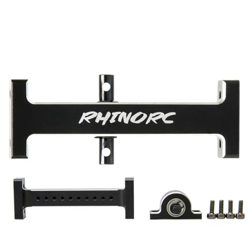 RhinoRC Hanger Beam,RC Holder Bridge,Metal Extend Driveshaft Axle for 1/10 Axial SCX10 Crawler Trucks Bridge Device Upgrade Parts(Adjustable V2) - color: Adjustable V2 Kit
