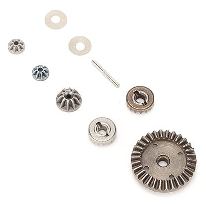 1/16 Metal Differential Gear Pinions with Drive Gear and Center Shaft, Aluminum Alloy RC Car Replacement Parts for 16889A 16889 SG1601 SG1602 M16103