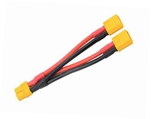 FLY RC 2pcs XT60 Parallel Battery Connector Cable Extension | Y Splitter, For DJI Phantom, RC Mode Helicopter, Quadcopter - style: XT60 Parallel Connector