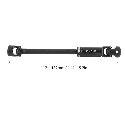 RC Drive Shaft, Metal RC Car Crawler Drive Shaft with Screws for SCX10 1/10 Cars (112-132MM - size: 112-132MM