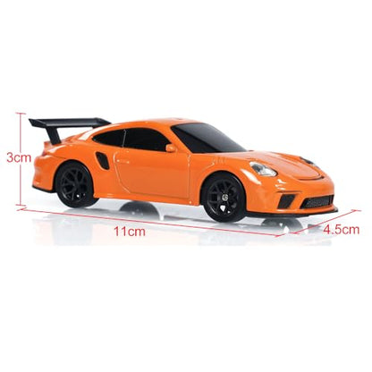 TOUCAN RC HOBBY US in Stock 1/43 Mini RC Drift Car Raceing Toy Radio Lights Traffic Safety Cone Without a Gyro Orange - color: Orange