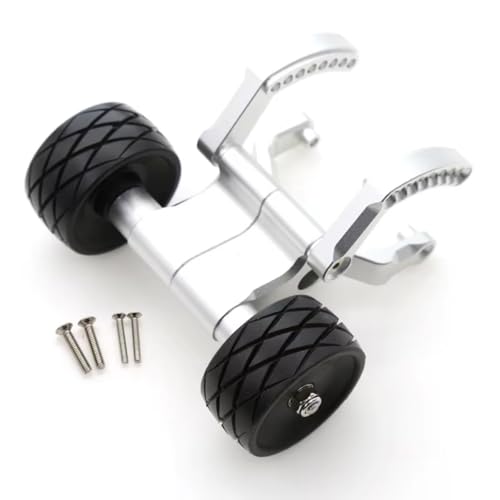 RC Car Accessories Compatible with Traxxas for E-REVO 2.0 1/10 RC Car Monster Truck Upgrade Parts Accessories Metal Wheelie Bar(Silver) - color: Silver