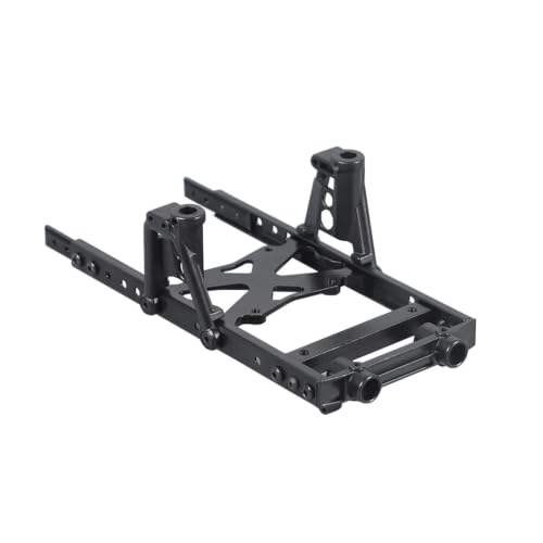 Metal 6x6 Chassis Rails Extended Kit with Shock Towers and Bumper Mount for 1/10 RC Crawler Axial SCX10 90046 90047 Upgrade Part