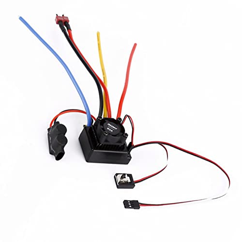80A Sensored Brushless ESC, RC Car Electronic Speed Controller, Adjustable Sensored Sensorless Brushless Motor ESC with 5V/3A BEC for 1:10 Off - Road Trucks and Buggies