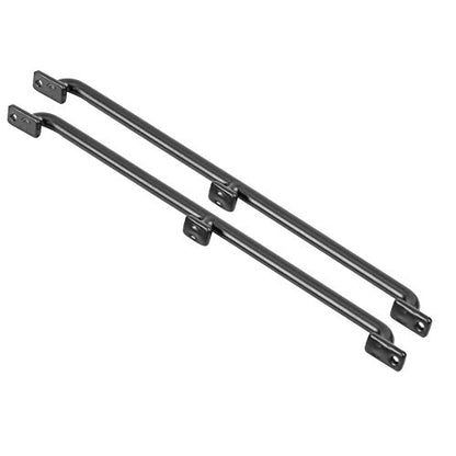 Metal RC Body Handrail Set, Durable, Easy Installation for Crawlers in 1:10 Scale, Black, 2 Pieces (155cm)