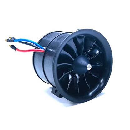 EDF 70mm pro CW 4S 2800KV 12 Blades 16.8V Electric Ducted Fan, Hobby RC Jet Engine Propeller, RC Car Parts High Speed Brushless Motor, Remote Control Model Replacement Airplane Parts DIY - color: Edf 70pro Cw, size: 4S 2800KV