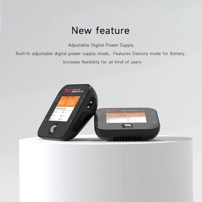ISDT Q6 Retro Lipo Battery Charger Discharger DC 350W 16A Smart RC Battery Charger for 2~6S Lithium LiHv LiIon Life NiMH Ni-Cd/Pb Lipo Battery Balance Charger, with LCD Display