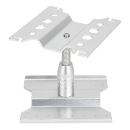 RC Car Repair Workstation,Aluminum 360 Degree Rotation Lift Lower Work Stand Body Mounts for SCX24 TRX4M FCX24 1/18 1/24 Scale RC Truck Crawler Buggy (Silver)