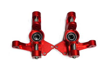 CNC Alu7075 Front Spindle Knuckle for LOSI Super Rock Rey 1/6 8S (red) - color: Red