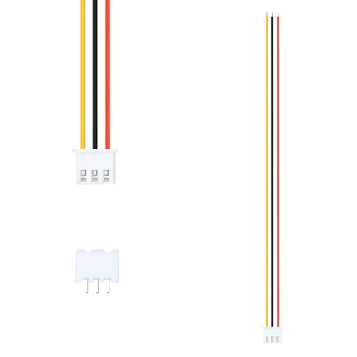 20Pairs JST-XH 2.54mm 3Pin Header Connector Kit with Male and Female Connectors Adapter 200mm 26AWG Flat Wire Cable Compatible with JST XH Plug Adapter (3P) - color: 3P