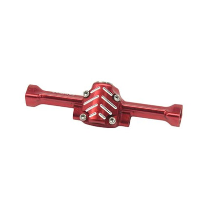 Hobby Details Aluminum Rear Axle Gear Box Skid Link Wheel Upgrade Set for 1/30 Axial SCX30 Jeep Wrangler RC Cars, Red (Rear Axle) - color: Rear Axle