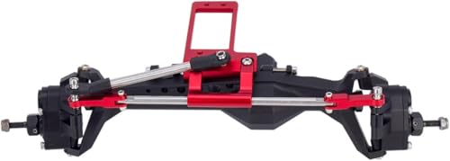 CNC Aluminium BTA Servo Mount with Hydraulic Steering Link for 1/10 RC Crawler Car VP Capra F9 Portal Axle LCG Chassis DIY Parts (Black)
