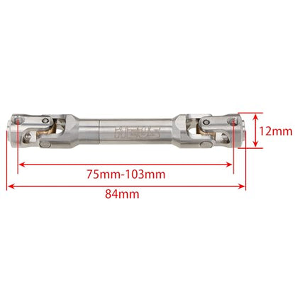 MEUS RACING Universal Driveshaft for SCX10 SCX10 II Wraith TRX4 1/10 RC Crawler Upgrades Parts, 75-103mm - size: 75-103mm