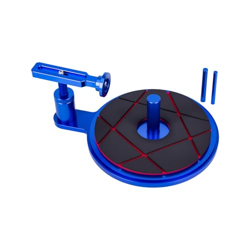 RC Aluminum Tire Adhesive Fixture (Blue) | Suitable for 1/10/8 Ratio off-road Drift Vehicles and Below 40mm RC Tires，Adjustable - color: Blue
