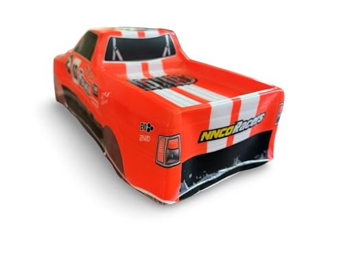 1/10 Scale RC Painted Drift Racing Touring Off-Road Car Body Shell for Monster Truck Neon Orange 260mm