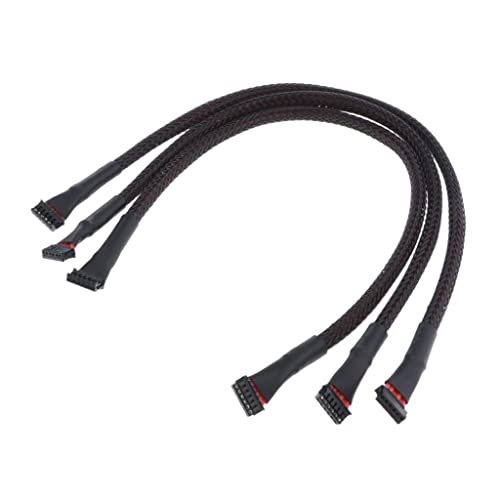 Brushless Motor Sensor Wire Cable 250mm (9.84 inch) 3pcs Compatible with RC Car Truck Model Toy Parts, High Quality Silicone
