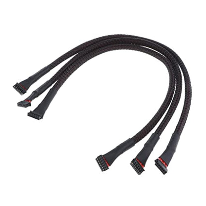 Brushless Motor Sensor Wire Cable 250mm (9.84 inch) 3pcs Compatible with RC Car Truck Model Toy Parts, High Quality Silicone